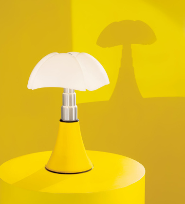 Lampa stołowa 27xH35 MINIPIPISTRELLO POP Limited Edition - Yellow