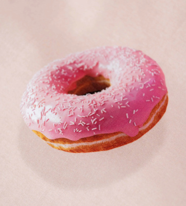 Pościel bawełniana dwustronna w donuty 140x200 DONUTS Duvet Cover