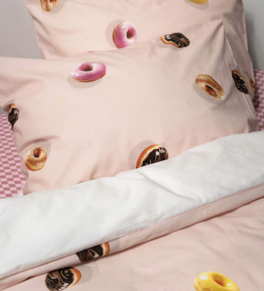 Pościel bawełniana dwustronna w donuty 200x220 DONUTS Duvet Cover