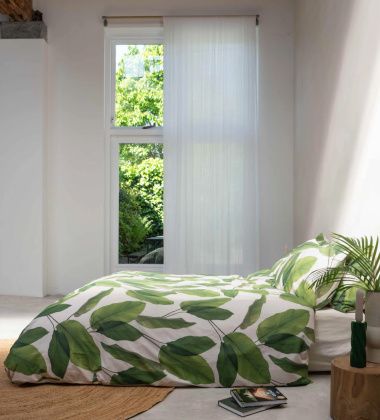 Pościel bawełniana dwustronna w liście 200x220 LEAF ME Duvet Cover