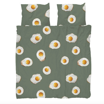 Pościel bawełniana dwustronna w jajka sadzone 200x220 EGGS Duvet Cover