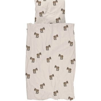 Pościel bawełniana dwustronna w osiołki 140x200 DONKEYS Duvet Cover
