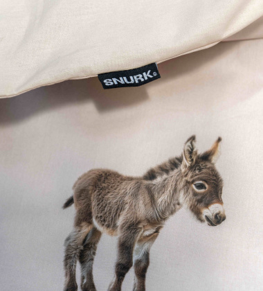 Pościel bawełniana dwustronna w osiołki 140x200 DONKEYS Duvet Cover