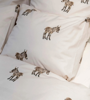 Pościel bawełniana dwustronna w osiołki 200x220 DONKEYS Duvet Cover