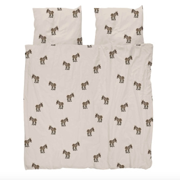 Pościel bawełniana dwustronna w osiołki 200x220 DONKEYS Duvet Cover