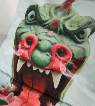 Pościel bawełniana dwustronna ze smokiem 140x200 DRAGON Duvet Cover