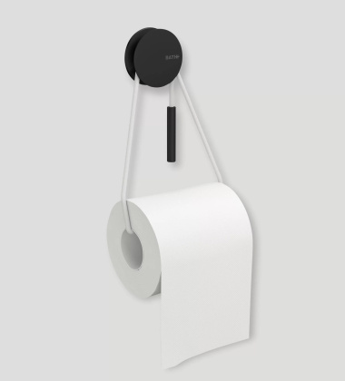 Wieszak na papier DIABOLO TOILET PAPER HOLDER Black-White