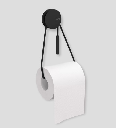 Wieszak na papier DIABOLO TOILET PAPER HOLDER Black-Black