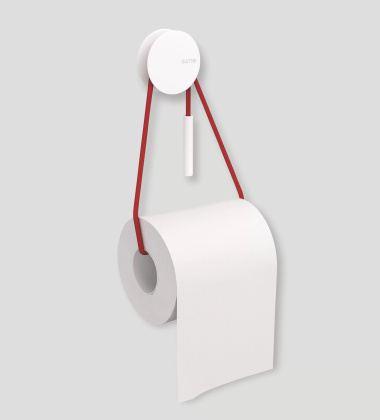 Wieszak na papier DIABOLO TOILET PAPER HOLDER White-Red