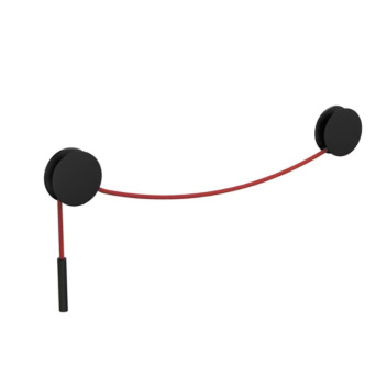 Wieszak na ręcznik DIABOLO WALL-MOUNTED TOWEL RAIL Black-Red