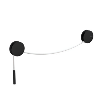 Wieszak na ręcznik DIABOLO WALL-MOUNTED TOWEL RAIL Black-White