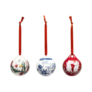 Komplet bombek muminki MOOMIN ANNUAL BAUBLE 3 SET