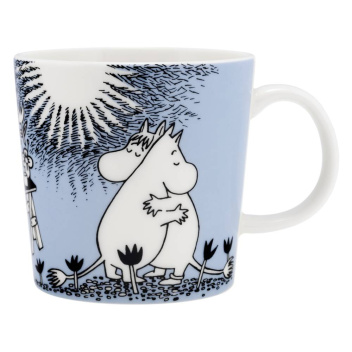Kubek z porcelany muminki 300 ml Moomin LOVE Mug - Blue