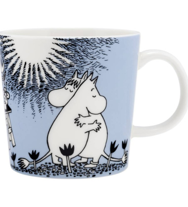 Kubek z porcelany muminki 300 ml Moomin LOVE Mug - Blue