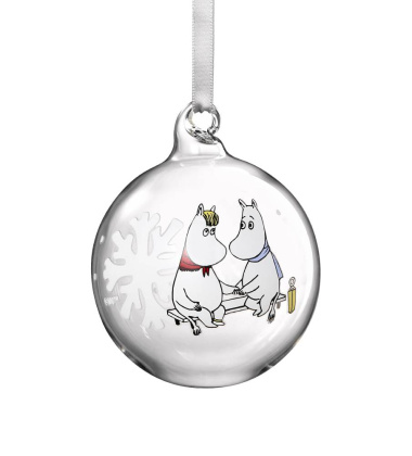 Bombka szklana muminki 7 cm MOOMIN SNOWFLAKE Glass Bauble