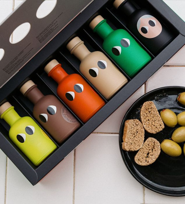 Komplet greckich oliw smakowych w prezentowym opakowaniu 50 ml x Set 6 Mini olive oil gift box