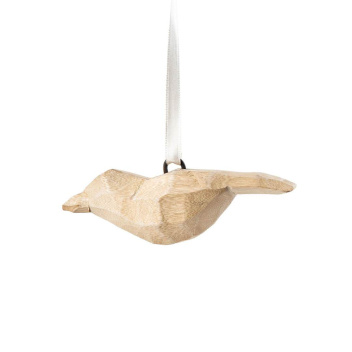 Zawieszka drewniany ptaszek Jacaranda Wooden Ornament - Natural Bird