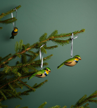 Zawieszka drewniany ptaszek żołna Jacaranda Wooden Ornament - Bee Eater