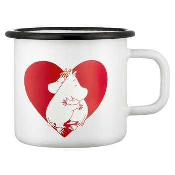 Kubek emaliowany muminki 370 ml MOOMIN ENAMEL MUG HEART 3,7DL