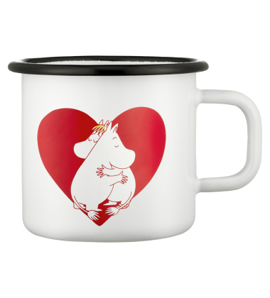 Kubek emaliowany muminki 370 ml MOOMIN ENAMEL MUG HEART 3,7DL