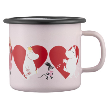 Kubek emaliowany muminki 250 ml MOOMIN ENAMEL MUG HEART 2,5DL