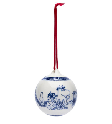 Bombka kolekcjonerska świąteczna z porcelany 7,7 cm HARU Moomin Arabia - Winter 2024