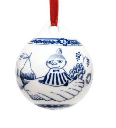 Bombka kolekcjonerska świąteczna z porcelany 5 cm HARU Moomin Arabia - Winter 2024