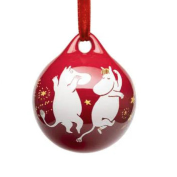 Bombka kolekcjonerska świąteczna z porcelany 5 cm FESTIVE MOMENTS Moomin Arabia - Winter 2025