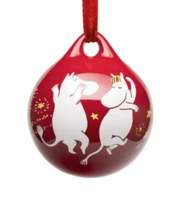 Bombka kolekcjonerska świąteczna z porcelany 5 cm FESTIVE MOMENTS Moomin Arabia - Winter 2025