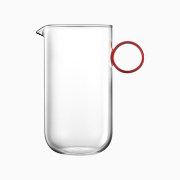 Szklany mlecznik 6dl LOOP MILK-CREAM PITCHER Clear-Amber