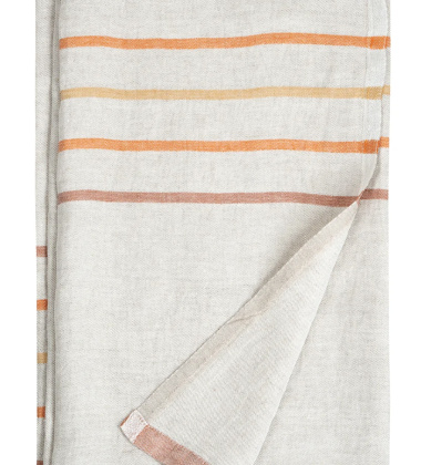 Ręcznik kąpielowy lniany 95x180 VIRTA Bath Towel Linen-Brown-Rust