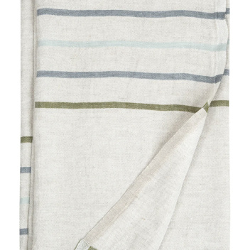 Ręcznik kąpielowy lniany 95x180 VIRTA Bath Towel Linen-Olive-Gray