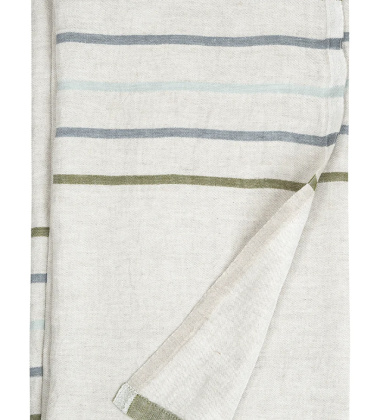 Ręcznik kąpielowy lniany 95x180 VIRTA Bath Towel Linen-Olive-Gray