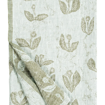 Obrus lub Narzuta 145x260 KESAKUKKA Tablecloth Jade-Olive