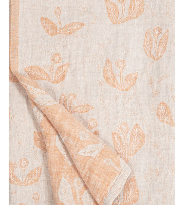 Obrus lub Narzuta 145x180 KESAKUKKA Tablecloth Linen-Cinnamon