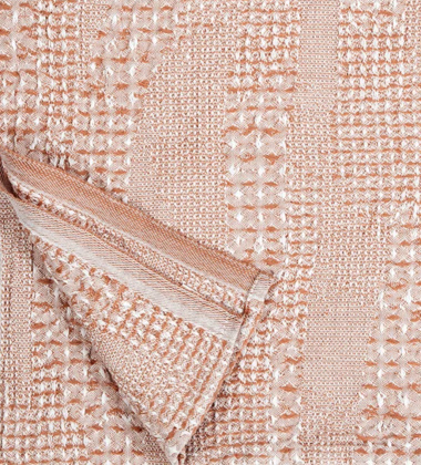 Ręcznik kąpielowy lniany 85x180 KUOHU Bath Towel White-Cinnamon