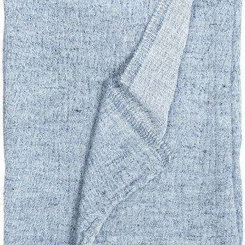 Ręcznik kąpielowy z gniecionego lnu 95x180 NYYTTI White-Blueberry