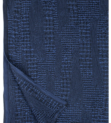 Ręcznik kąpielowy lniany 85x180 KUOHU Bath Towel Black-Blueberry