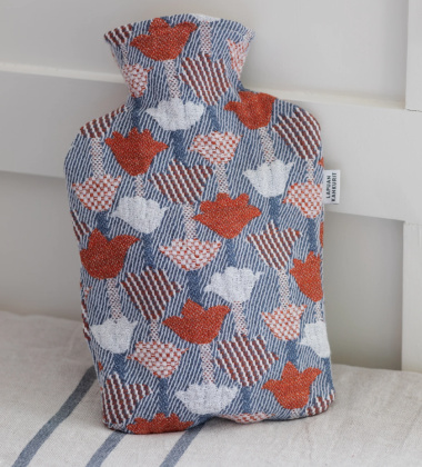 Termofor z wełny 2L TULPPAANI Hot Water Bottle Cinnamon-Blue