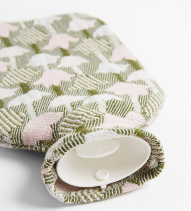Termofor z wełny 2L TULPPAANI Hot Water Bottle Rose-Olive