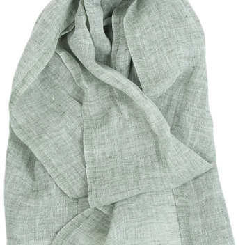 Szal lniany LEMPI 35x200 Zielony Melanż