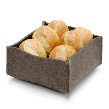 Filcowy kosz na pieczywo lub akcesoria 22,5x22,5x10 Felt Bread Basket - Pepper 09
