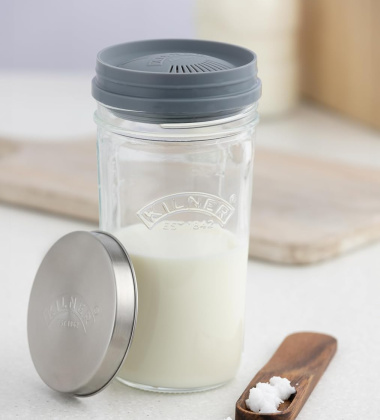 Zestaw do przygotowania kefiru 500 ml GLASS KEFIR Jar Set