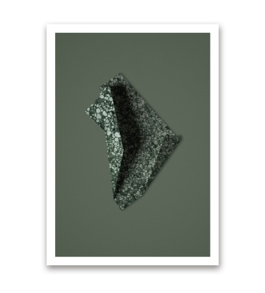 Terrazzo paper 03 Poster 50x70 Green