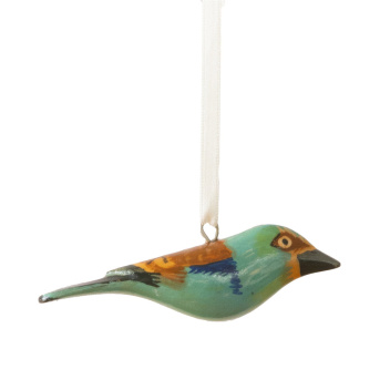 Zawieszka drewniany ptaszek kraska europejska Jacaranda Wooden Ornament - European Roller
