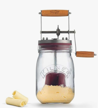 Ręczny ubijak do masła w słoju 1L by Kilner