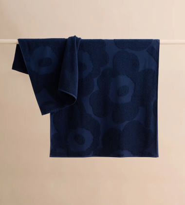 Ręcznik kąpielowy 70x150 UNIKKO Bath Towel by Marimekko - Deep Blue
