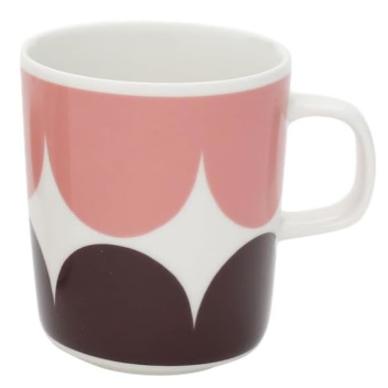 Kubek z porcelany z uchem 250 ml HARKA Mug Dark Red-Powder