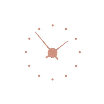 Zegar ścienny Oj Clock 80 cm Różowy