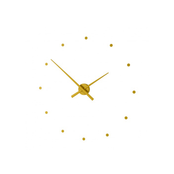 Zegar ścienny Oj Clock 80 cm Musztardowy